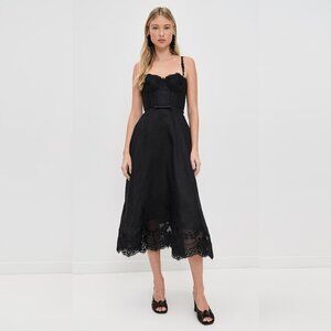 Hypnotic Lace Trim Picnic Dress